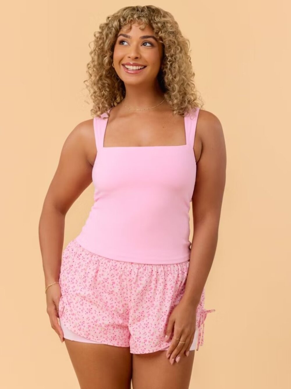 Blogilates Ruffle Back Tank Top - Light Pink - Medium - Picture 4 of 7